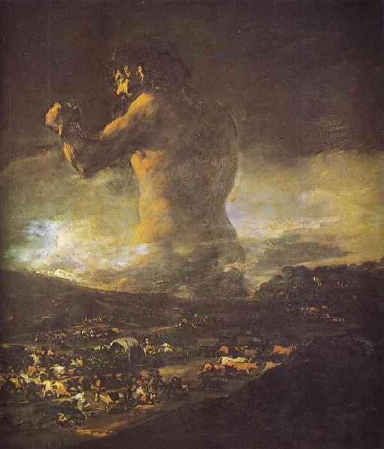 Francisco Jose de Goya The Colossus. China oil painting art